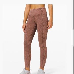 Lululemon, size 8, brown washed